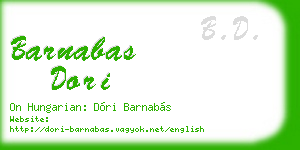 barnabas dori business card